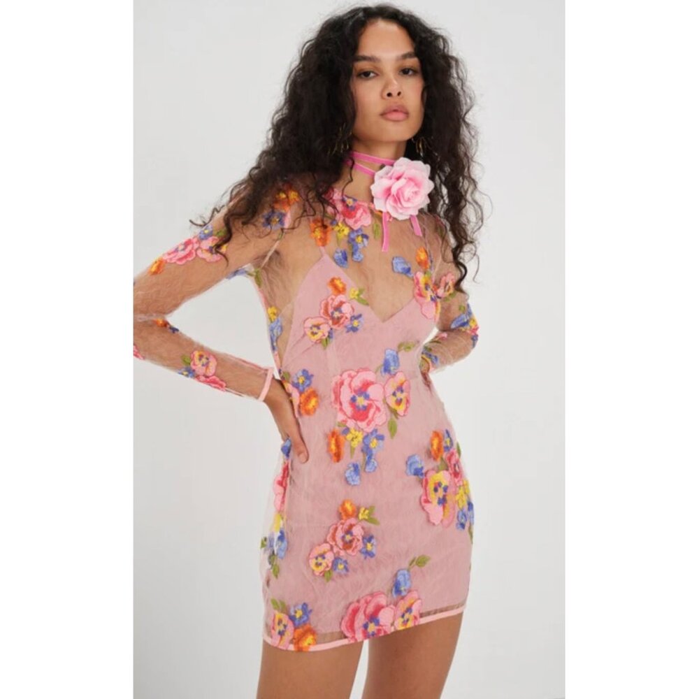 For Love & Lemons Percy Mini Dress NWT Small